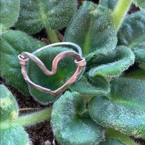Sterling silver heart ring